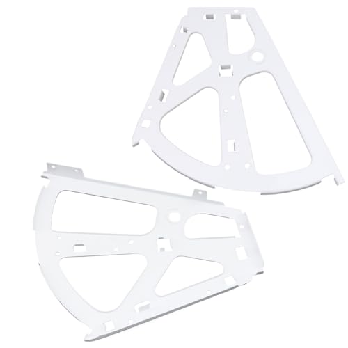 Coshar 4Pcs 2 Layers Shoes Drawer Hinges Fan Shape Shoe Cabinet Rack,White | 2 Layers,Stainless Steel Shoe Cabinet Rack Flip Frame, Replacement Fittings, Furniture Parts Hardware - color: White, size: 2 Layers