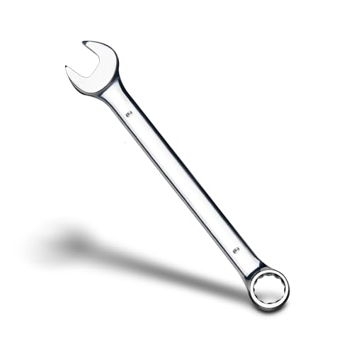 zhax 9mm Metric Combination Wrench, 12 Point Box End, 15 Degree Offset Design, Mirror Polish Finish, Forged CR-V Steel, Hand Tools for Mechanics, Ideal for Auto and Home Repair - size: 9mm