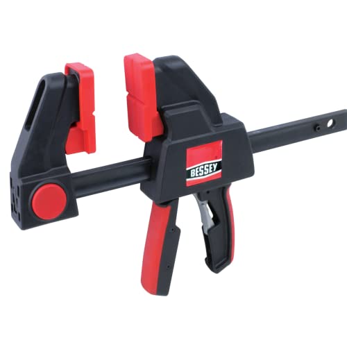 BESSEY EHK SERIES - 600 lb Clamping Force - 12 in - EHKXL12 Trigger Clamp Set - 3.625 in. Throat Depth - Wood Clamps, Tools, & Equipment for Woodworking, Carpentry, Home Improvement, DIY - size: 12 in., style: 600 lb force