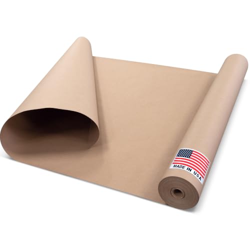 Floor Protection Natural Brown Rosin Paper 36" x 166 ft, USA-Made - style: 498 sq ft (36" x 166' Roll)