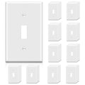 BESTTEN Light Switch Cover Plate 50 Pack, 1-Gang Toggle Wall Plate - size: 1 Gang 50 Pack
