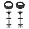 2 PCS Toilet Tank to Bowl Gaskets Kit, Universal Stainless Steel Heavy Duty Toilet Tank Bolts Replacement, Compatible with 2" & 3" Toilet Tank Seal Set, Easy Install Leak Repair