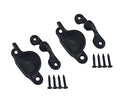 QCAA Forged Brass Sash Lock in Solid Brass, CTC 2", Matte Black, 2 Pack - color: Matte Black, size: 2 Pack