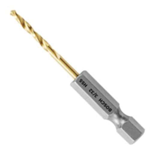 Bosch TI2133IM 3/32 in. Impact Tough™ Titanium Nitride Coated Drill Bit - size: 3/32 in, style: Industrial