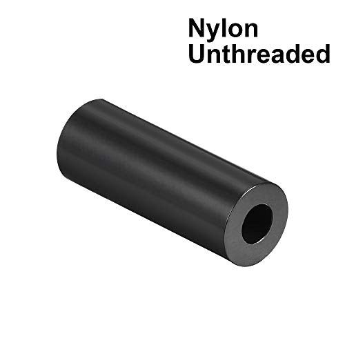 uxcell Nylon Round Spacer Washer 3.2mm ID 7mm OD 15mm Height for M3 Screws Black 100Pcs - size: 3.2mmx7mmx15mm