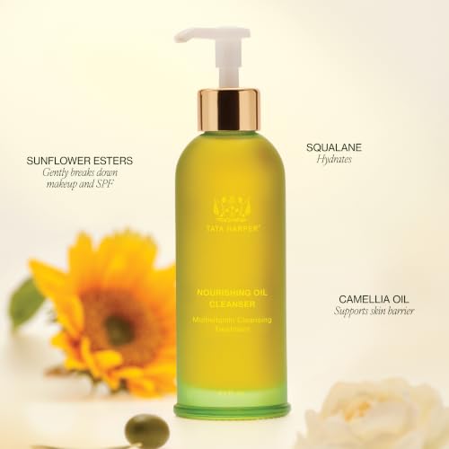 Tata Harper Nourishing Oil Cleanser, Gentle Makeup Removing Cleanser, Cleansing Oil, Natural Skincare - size: 4.2 Fl Oz (Pack of 1)
