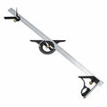 Combination Square Stainless Steel Multi-Function Carpentry Square Clear Scale Easy to Read(600mm/23.62") - style: 600mm/23.62"