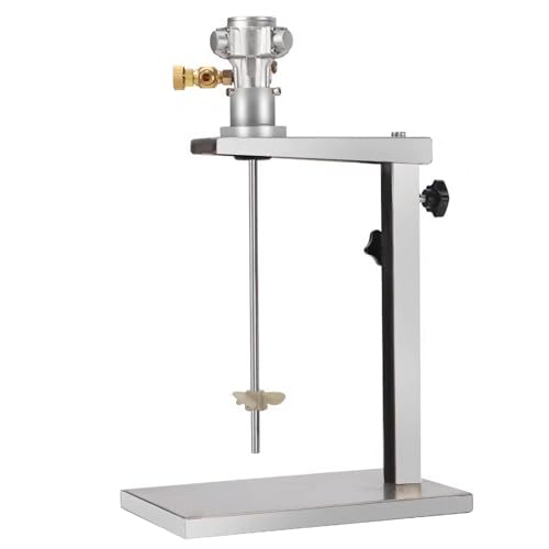 1 Gallon Pneumatic Automatic Paint Mixer, 1/16HP Air Agitator, Ink Coating Mixing Tool with Height Adjustable Stand, for Viscous Liquid Ink Dye Chemicals