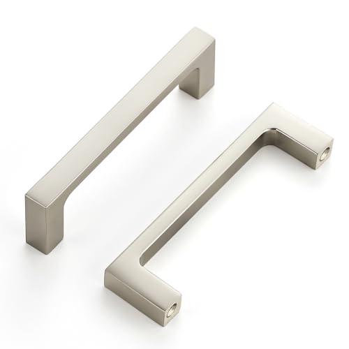 Ravinte Brushed Nickel Kitchen Cabinet Solid Handles,3-1/2 Inch,5 Pack - color: Brushed Nickel, size: 3-1/2 Inches Hole Center