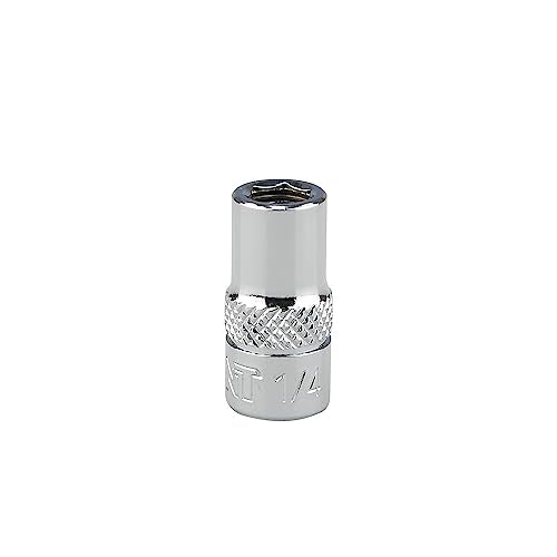 K301-008 1/4-inch Drive to 1/4-inch Hex Bit Holder Socket, 1/4"DR to 1/4"H Magnetic Adapter - size: 1/4" Drive x 1/4" Hex