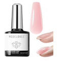 modelones Builder Rubber Gel Base Coat for Nails, Jelly Pink Rubber Base Gel Nail Polish for Strengthen Apex Building Extension Protect Weak Nails Long Last U V Manicure Gift for Women - color: Rubber Base Coat Bubble Pink