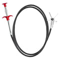 32-Inch Flexible Drain Hair Remover with 4-Claw Grabber for Sink and Shower - style: 32 IN
