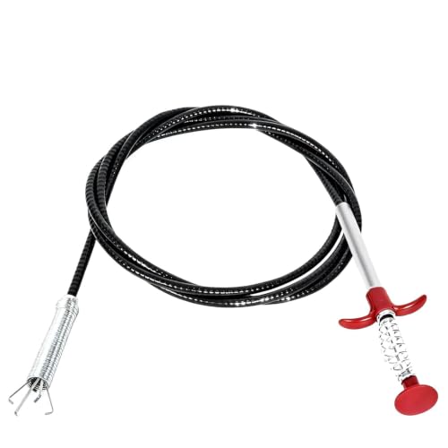 Drain Snake, Toilet Auger Hair Drain Clog Remover (61 inch) - style: 61 IN