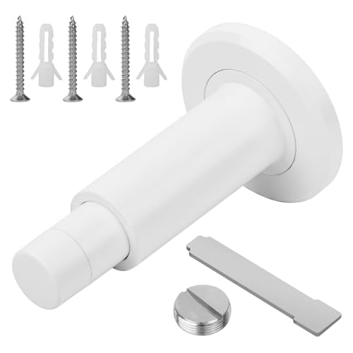 Adjustable Height 304SS Door Stopper, White,1Pack - color: White