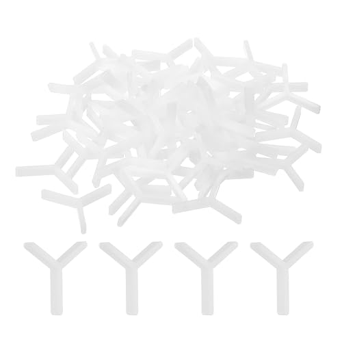 uxcell 100Pcs Wall Floor Tile Plastic Y Type Spacers Tiling Tools 1.5mm 1/16 Inch Hexagon Tile Spacers for Ceramic Tiles Installation, White - size: 1.5mm 1/16 Inch