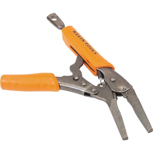 Klein Tools 38611 Long Nose Locking Pliers with Quick Release Handles, Ideal for Tight Spaces, High Torque and Gripping Power, 6-Inch - style: 6-In Long Nose