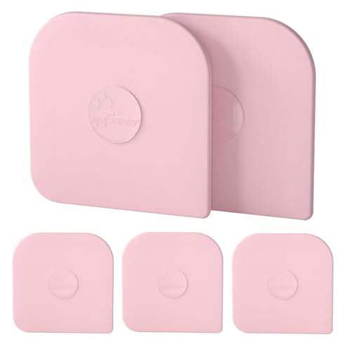 Pan Scraper, 5 Pcs Pot & Dish Scraper Plastic, Sturdy Scraper Kitchen Tool - color: Pink, size: 5 Pcs