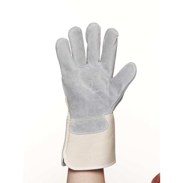 MCR Safety 1700XL Big Jake Cow Leather Sewn Kevlar Gloves, X-Large, Gray - size: X-Larg