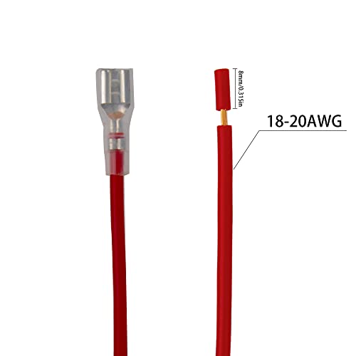 30Pcs Female Spade Crimp Terminal with Insulating Sleeve Quick Connectors Wire Splice Assortment Kit (2.8mm+4.8mm+6.3mm) - size: 2.8mm+4.8mm+6.3mm