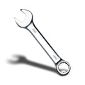 zhax 7/16" SAE Stubby Combination Wrench, 12 Point Box End, 15 Degree Offset Design, Mirror Polish Finish, Forged CR V Steel, Hand Tools for Mechanics, Ideal for Auto and Home Repair - size: 7/16"