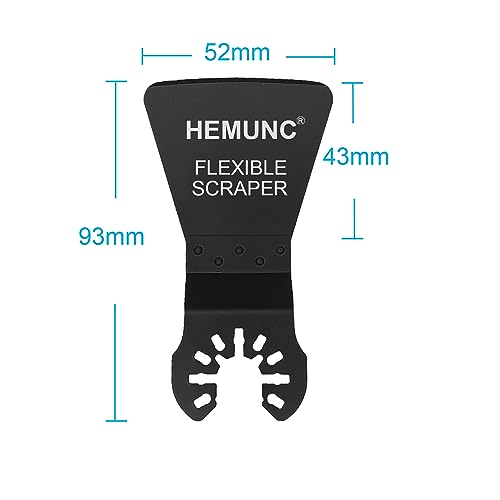 6 Oscillating Tool Scraper Blades Flexible Rigid Scraper Blade, for Removal of Caulk,Vinyl Flooring,Paint,Carpet,Tile Adhesives - size: 6-Rigid & Flexible & Taper