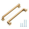 HOME EDIT Champagne Bronze Cabinet Handles Zinc Pulls 6-1/4 Inch 5 Pack - color: Champagne Bronze, size: 6-1/4 inches Hole Center
