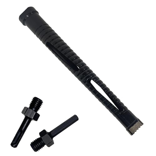 Core Drill Bits 1 1/2 inch Diameter 10in/254mm Drilling Depth Concrete Laser-Welded for Concrete with Rebar Brick Block Masonry Two 5/8-11" Thread Adapters - size: 1 1/2 inch | 38mm