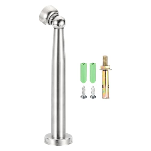 uxcell 8.3" Magnetic Door Stoppers, Wall Floor Mounted Magnetic Door Catch Holder, Stainless Steel Door Stops for Bedroom, Bathroom, Kitchen, Office, Silver - size: 8.3"