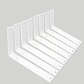 Shelf Brackets 10 Inch Wall L Brackets 8PCS Heavy Duty for Shelves Metal White Rustic Industrial Brackets for DIY Opening Shelves Project Hardware Included - size: 10 Inch, style: White-8 Pack