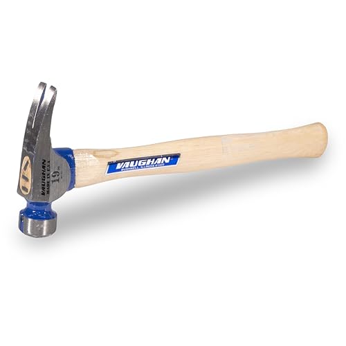 VAUGHAN California Framing Hammer, 19 Oz Milled Face, Assembled in the USA - color: Straight, size: 19 oz