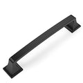 Amerdeco 10 Pack Kitchen Cabinet Handles Matte Black Cabinet Pulls 5 Inch(128mm) Hole Center Cabinet Hardware for Bathroom Drawer Pulls Dresser Pulls ZH0002 - color: Matte Black, size: 5" hole center