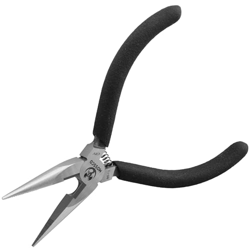 Needle Nose Pliers, 5" Mini Long Nose Pliers with Cutter, Serrated Jaw Precision Small Needle Nose Pliers for Jewelry Making, Bending Wire, Crafts, Electronic Repair - size: 5''-1 pack
