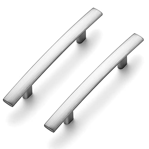 Ravinte Brushed Nickel Cabinet Pulls Curved Drawer Handles 3 Inch 30 Pack - color: Brushed Nickel