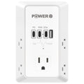 20W PD Fast Charging Wall Outlet with USB Ports (3C1A), Electrical Outlet Extender, Surge Protector, Wall Plug Adapter for Multiple Devices, Wall Socket Expander - size: PD-3C1A