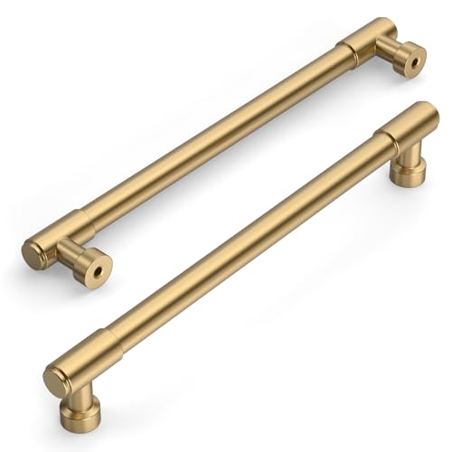 Amerdeco 10 Pack Champagne Bronze Cabinet Pulls 7.5 Inch(192mm) Hole Center Drawer Pulls Cabinet Hardware Kitchen Cabinet Handles for Bathroom ZH0075 - color: Champagne Bronze, size: 7.5"/192MM Hole Center
