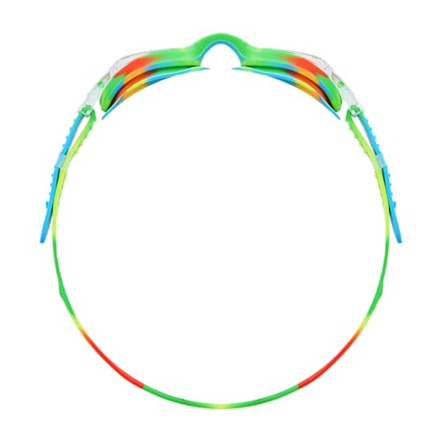TYR Kids' Swimple Goggles - Colorful Swim Goggles for Beginners - color: Green/Orange