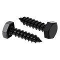25 Pcs Hex Head Lag Screws 1/4"x1" SS 18-8 (304) Lag Bolts - color: Black, size: 1/4"x1"