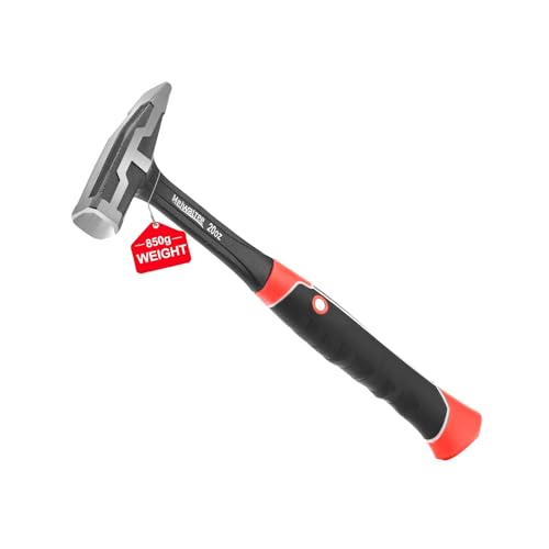 20 oz One-piece Forged Engineer Hammer, Sheet Metal Hammer 850g, Non-slip Rubber Grip For Construction, Gardening, Home Improvement - style: 20 oz Engineer Hammer
