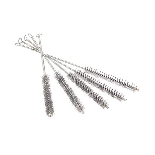 Utoolmart Steel Wire Cleaning Brush, Spiral Power Tube Brush, Steel Wire Tube Brush Cleaning Tool, Tube Bottle Brush, 0.6-inch Diameter 12-inch Length, 5pcs - color: 5pcs, size: 1.5cm