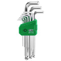 SK SAE Allen Wrenches Sets, 9-Piece L-Shaped Hex Key Set, S2 Steel - style: SAE