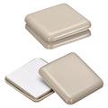 uxcell Furniture Sliders, 4Pcs 2" - Plastic Self-Adhesive Square Sliding Pads, Chair Glides for Carpeted Tile Vinyl Hardwood Floors (Grey) - size: 2"