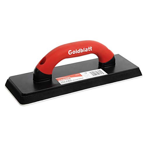 Goldblatt 4" x 12" Grout Float for Tile, Molded Rubber Grout Float