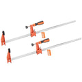 VEVOR Bar Clamps for Woodworking, 2-Pack 24 inch Opening, Lockable F-Clamp with 600 lbs Load Limit, 2-1/2 inch Depth, Cast Iron and Carbon Steel, Easy to Use, Wood Clamps for Woodworking Metal Working - size: 24"(2 Pack), style: Medium-Duty