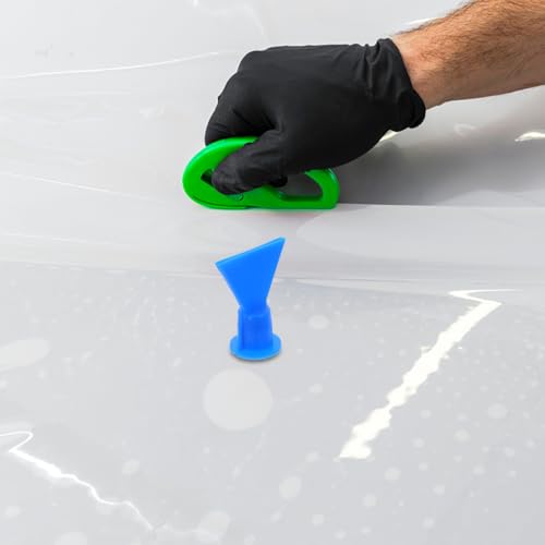 Ipetboom Flat Caulk Tip Applicators, 2-Piece Threaded Nozzle Adapter Set, Caulking Gun Tool for Smooth Beads and Clean Finishes on Trim, Molding and Bodywork