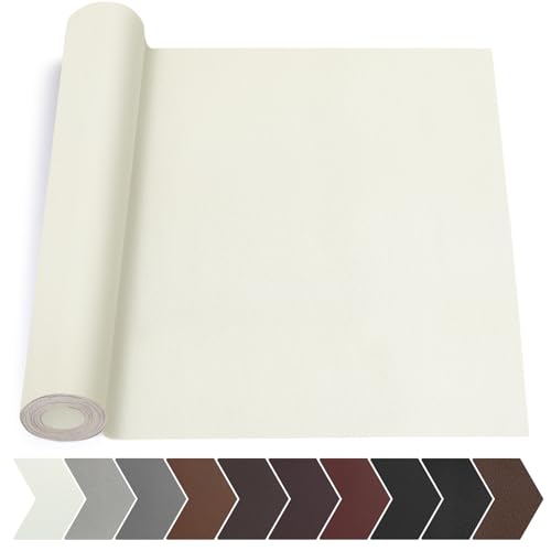 Leather Repair Tape, Leather Repair Kit for Furniture Beige White - color: Beige White, size: Litchi Grain 17 x 79 In