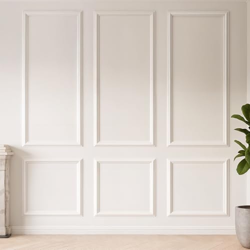 KESHWELL Premade Wall Panels,6 Frame Wall Panels for Interior Wall Decor