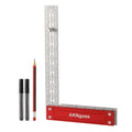 Precision Woodworking Square, Woodworking Scriber Marking Line Ruler 12inch - style: 12 Inch
