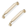 10 Pack 3-3/4 Inch Cabinet Pulls Brushed Brass Kitchen Cabinet Handles Zinc Alloy Drawer Pulls Solid Cabinet Hardware - color: Brushed Brass, size: 3-3/4'' Hole Center(96mm)