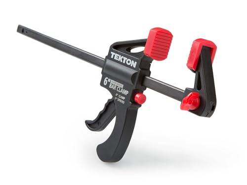 TEKTON 6 Inch Ratchet Bar Clamp / 9 Inch Spreader | 39180 - size: 6 in. / 9 in., style: Single Clamp