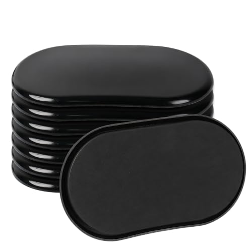 8PCS Furniture Sliders, 3-1/2" x 6" Furniture Movers Sliders on Carpet | Anti-Scratch & Labor-Saving, Reusable, Fits Round & Square Furniture Legs, Heavy Moving Pads for Sofa, Bed, Table & Desk - color: Black (for Carpet)
